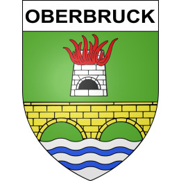 Stickers coat of arms Oberbruck adhesive sticker