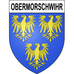 Stickers coat of arms Obermorschwihr adhesive sticker