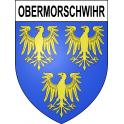 Obermorschwihr 68 ville sticker blason écusson autocollant adhésif