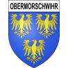 Obermorschwihr 68 ville sticker blason écusson autocollant adhésif