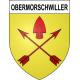 Obermorschwiller 68 ville sticker blason écusson autocollant adhésif