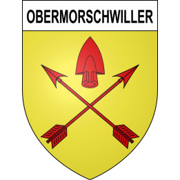 Obermorschwiller 68 ville sticker blason écusson autocollant adhésif