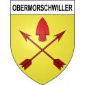 Obermorschwiller 68 ville sticker blason écusson autocollant adhésif