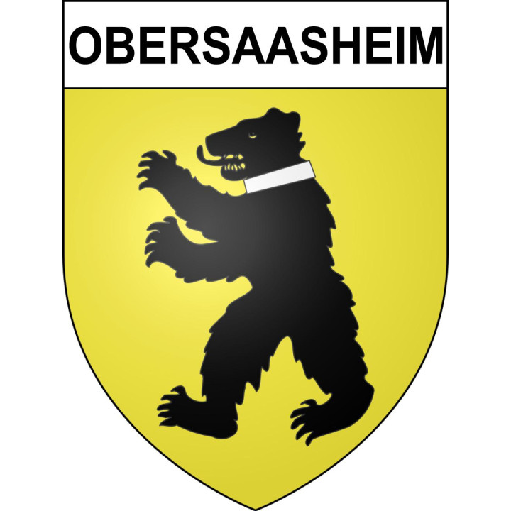 Stickers coat of arms Obersaasheim adhesive sticker