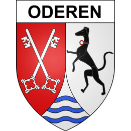 Oderen 68 ville sticker blason écusson autocollant adhésif