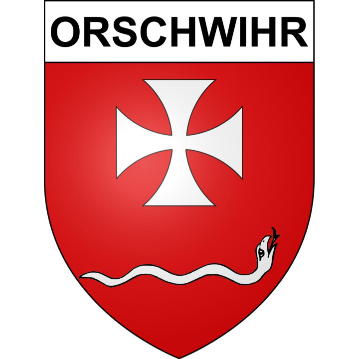 Stickers coat of arms Orschwihr adhesive sticker