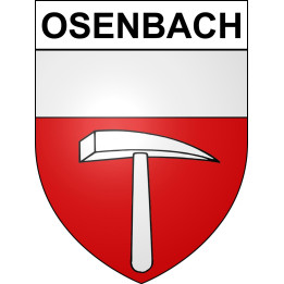 Osenbach Sticker wappen, gelsenkirchen, augsburg, klebender aufkleber