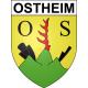 Ostheim 68 ville sticker blason écusson autocollant adhésif