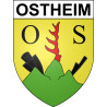 Pegatinas escudo de armas de Ostheim adhesivo de la etiqueta engomada