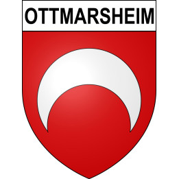 Ottmarsheim Sticker wappen, gelsenkirchen, augsburg, klebender aufkleber