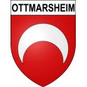 Pegatinas escudo de armas de Ottmarsheim adhesivo de la etiqueta engomada