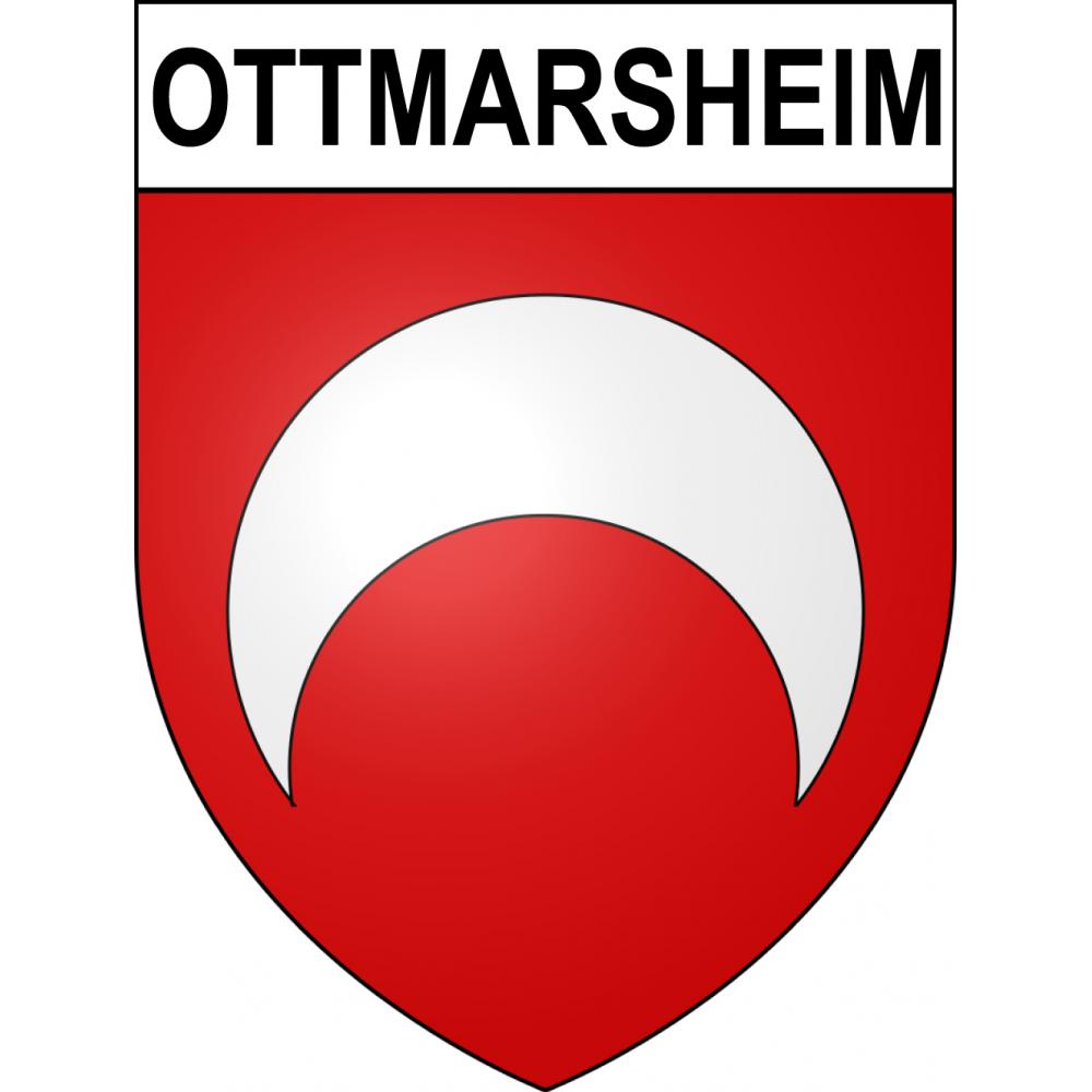 Ottmarsheim 68 ville sticker blason écusson autocollant adhésif