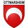 Ottmarsheim 68 ville sticker blason écusson autocollant adhésif