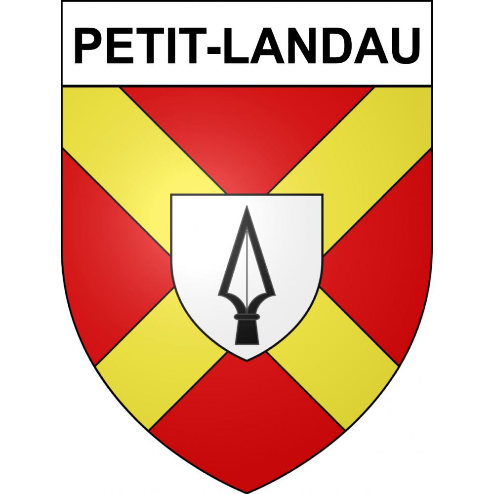Pegatinas escudo de armas de Petit-Landau adhesivo de la etiqueta engomada