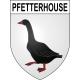 Stickers coat of arms Pfetterhouse adhesive sticker