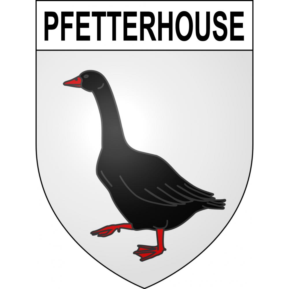 Stickers coat of arms Pfetterhouse adhesive sticker
