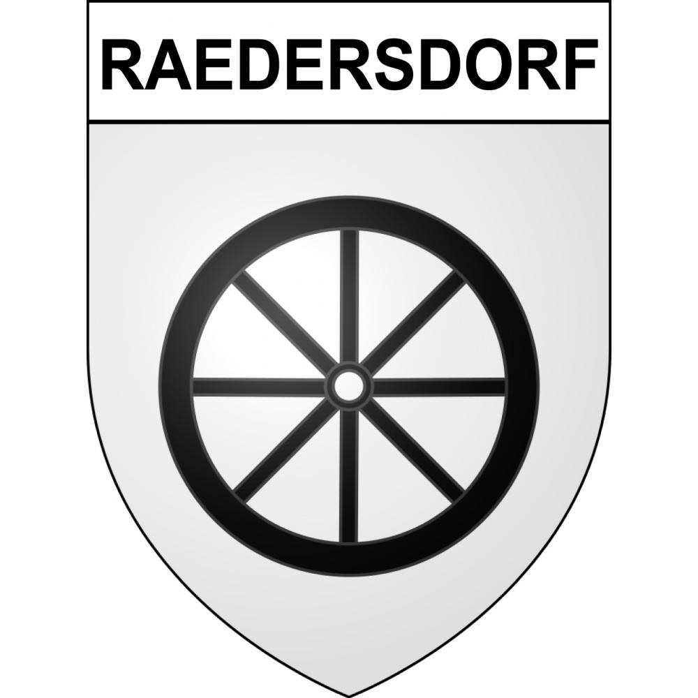 Raedersdorf 68 ville sticker blason écusson autocollant adhésif