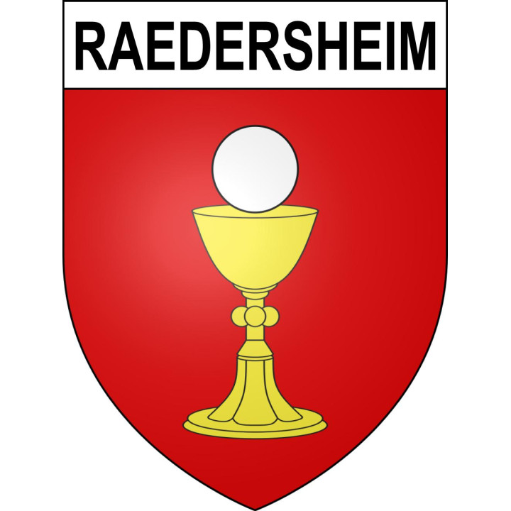 Pegatinas escudo de armas de Raedersheim adhesivo de la etiqueta engomada