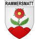 Pegatinas escudo de armas de Rammersmatt adhesivo de la etiqueta engomada