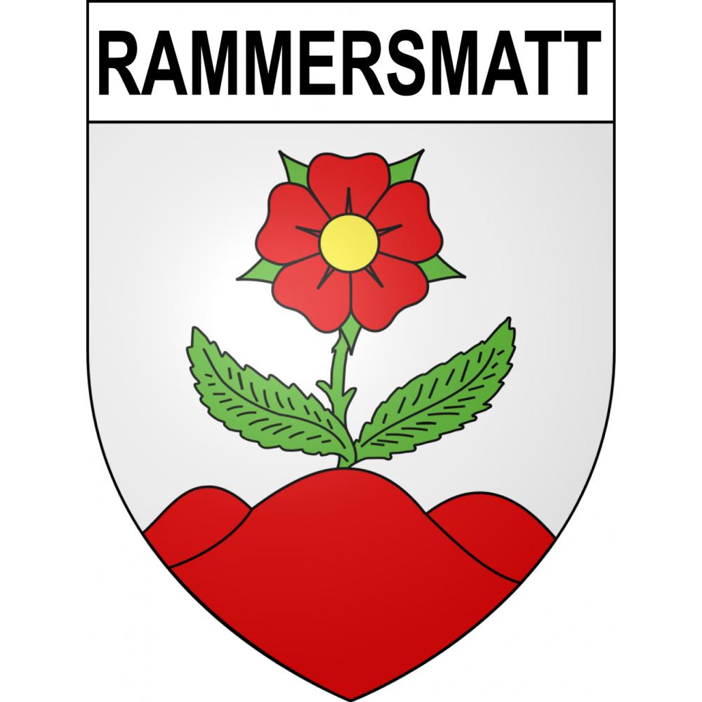 Pegatinas escudo de armas de Rammersmatt adhesivo de la etiqueta engomada