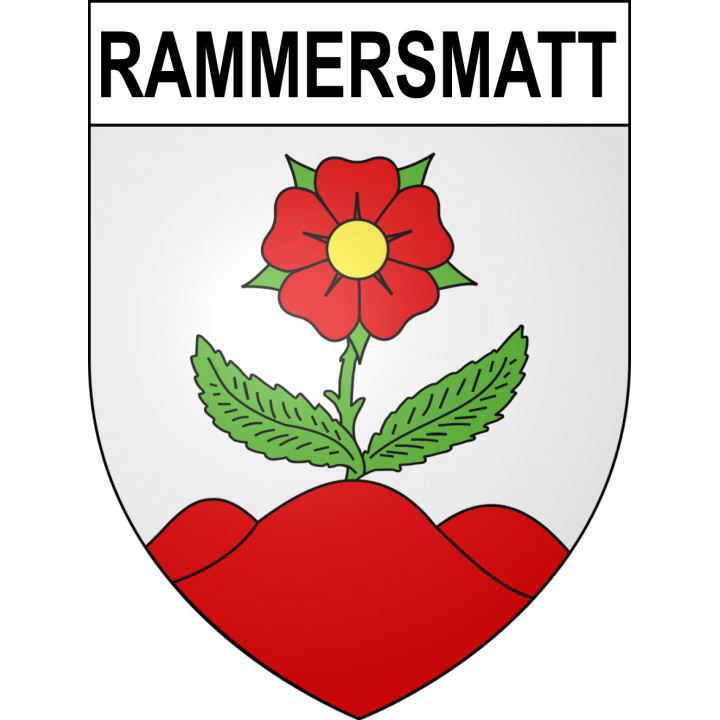Pegatinas escudo de armas de Rammersmatt adhesivo de la etiqueta engomada