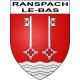 Stickers coat of arms Ranspach-le-Bas adhesive sticker