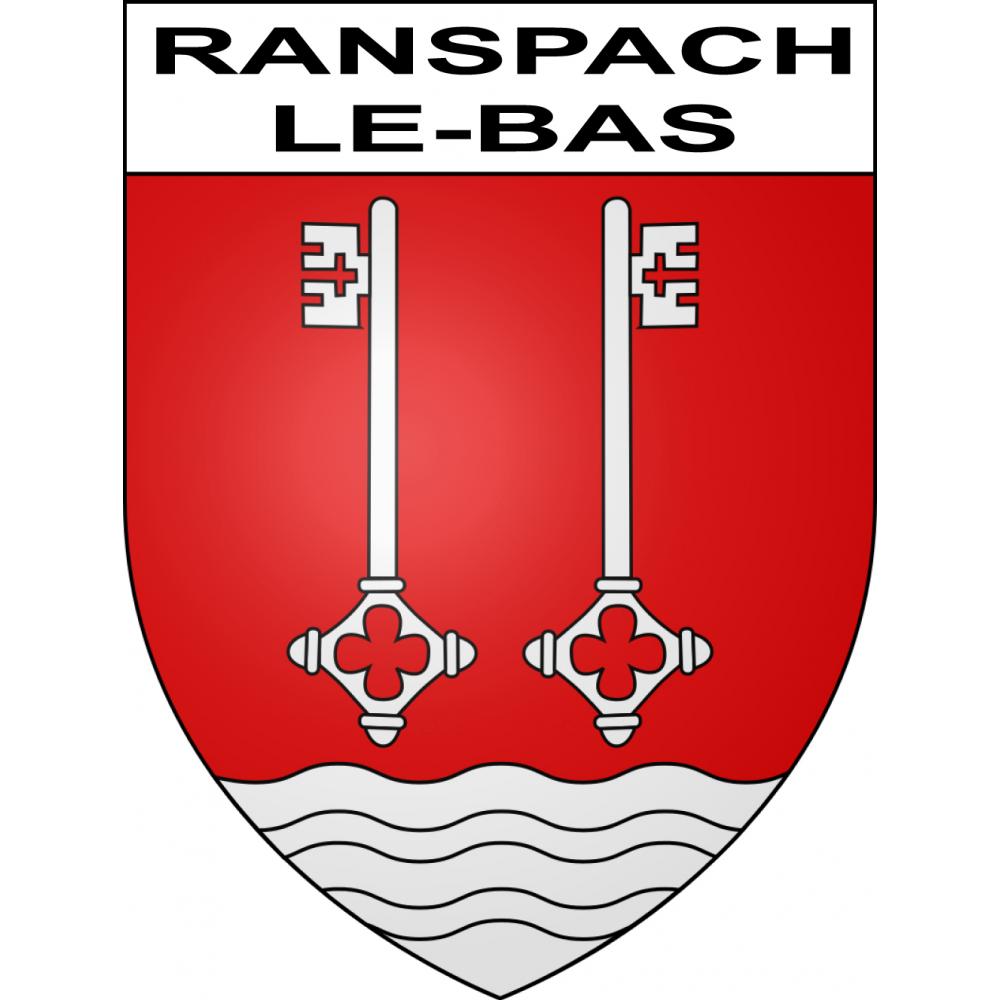 Ranspach-le-Bas 68 ville sticker blason écusson autocollant adhésif
