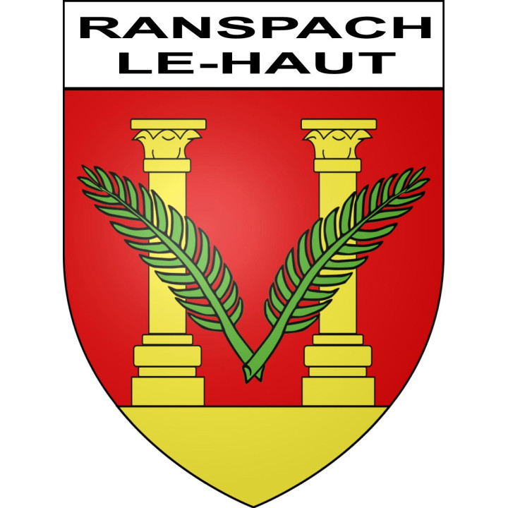 Ranspach-le-Haut 68 ville sticker blason écusson autocollant adhésif