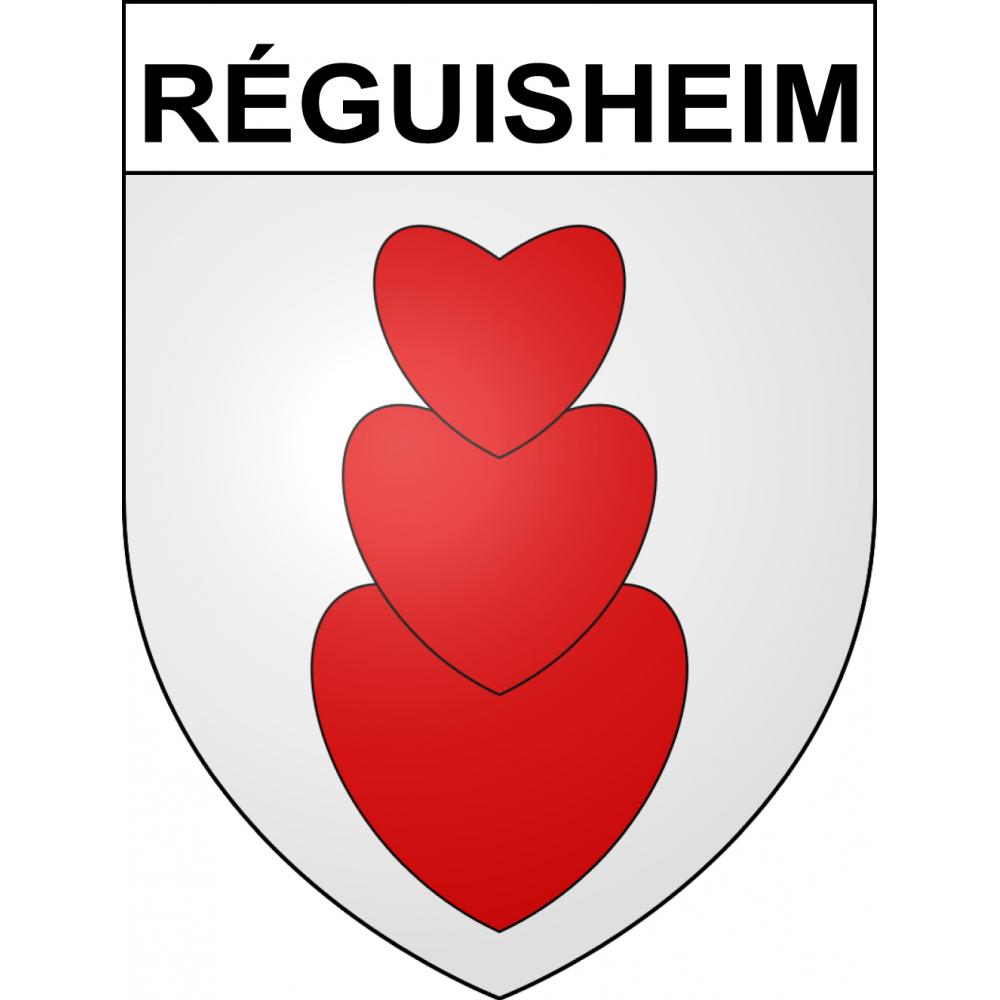 Pegatinas escudo de armas de Réguisheim adhesivo de la etiqueta engomada