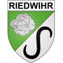 Riedwihr Sticker wappen, gelsenkirchen, augsburg, klebender aufkleber