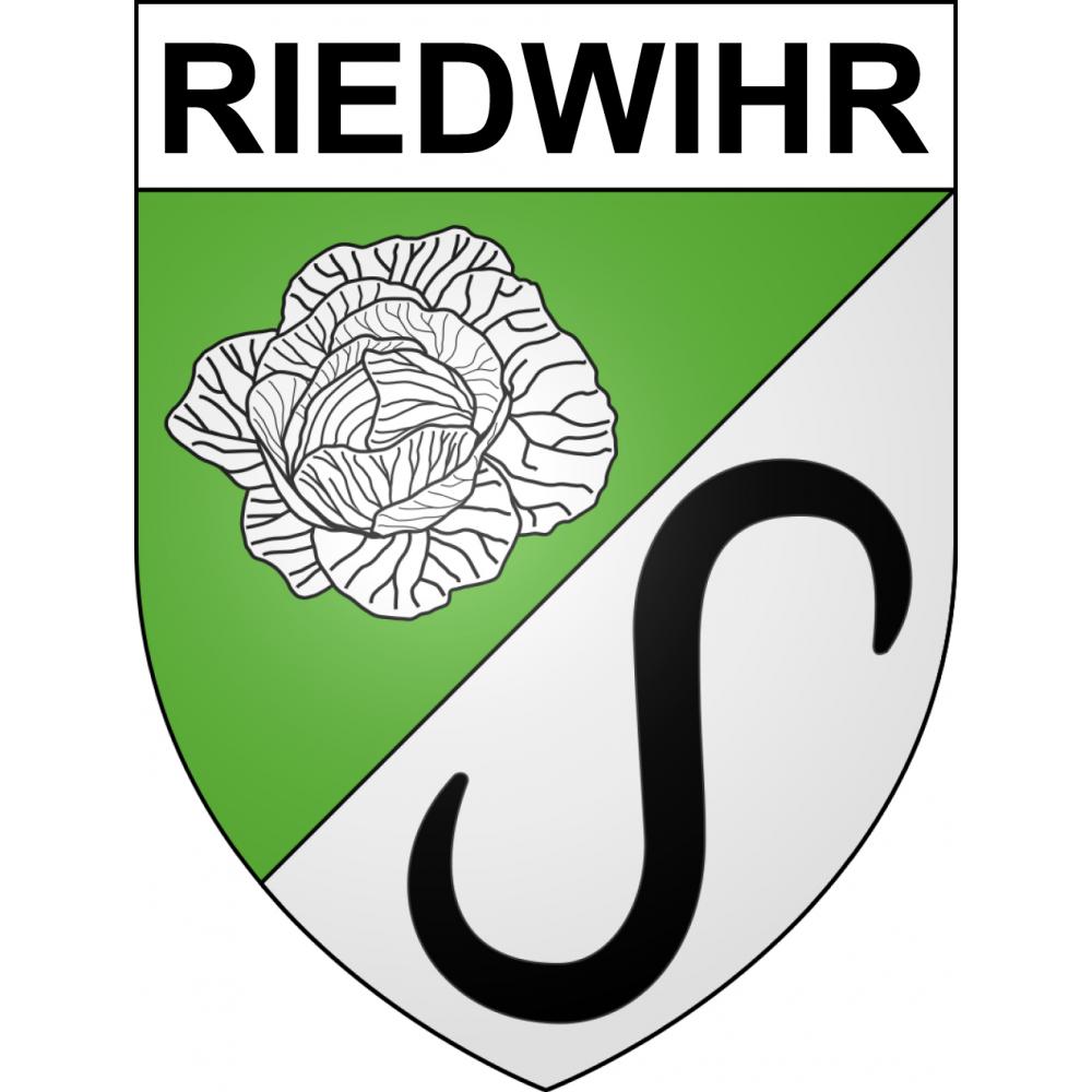 Riedwihr 68 ville sticker blason écusson autocollant adhésif