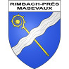 Pegatinas escudo de armas de Rimbach-près-Masevaux adhesivo de la etiqueta engomada