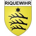 Pegatinas escudo de armas de Riquewihr adhesivo de la etiqueta engomada