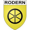 Pegatinas escudo de armas de Rodern adhesivo de la etiqueta engomada