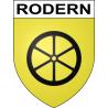 Rodern 68 ville sticker blason écusson autocollant adhésif