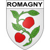 Pegatinas escudo de armas de Romagny adhesivo de la etiqueta engomada