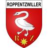 Roppentzwiller Sticker wappen, gelsenkirchen, augsburg, klebender aufkleber