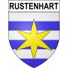 Rustenhart Sticker wappen, gelsenkirchen, augsburg, klebender aufkleber