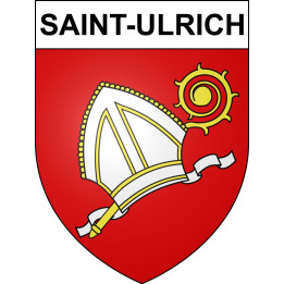 Saint-Ulrich 68 ville sticker blason écusson autocollant adhésif