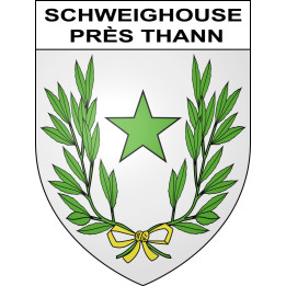 Schweighouse près Thann Sticker wappen, gelsenkirchen, augsburg, klebender aufkleber