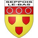 Seppois-le-Bas Sticker wappen, gelsenkirchen, augsburg, klebender aufkleber