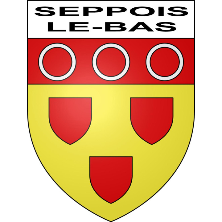Seppois-le-Bas 68 ville sticker blason écusson autocollant adhésif