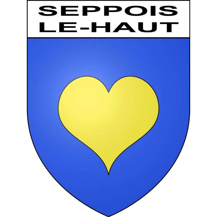 Seppois-le-Haut 68 ville sticker blason écusson autocollant adhésif