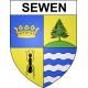 Pegatinas escudo de armas de Sewen adhesivo de la etiqueta engomada