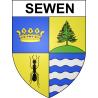 Sewen Sticker wappen, gelsenkirchen, augsburg, klebender aufkleber