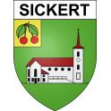 Sickert 68 ville sticker blason écusson autocollant adhésif