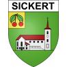 Pegatinas escudo de armas de Sickert adhesivo de la etiqueta engomada