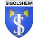 Sigolsheim 68 ville sticker blason écusson autocollant adhésif