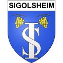 Sigolsheim Sticker wappen, gelsenkirchen, augsburg, klebender aufkleber