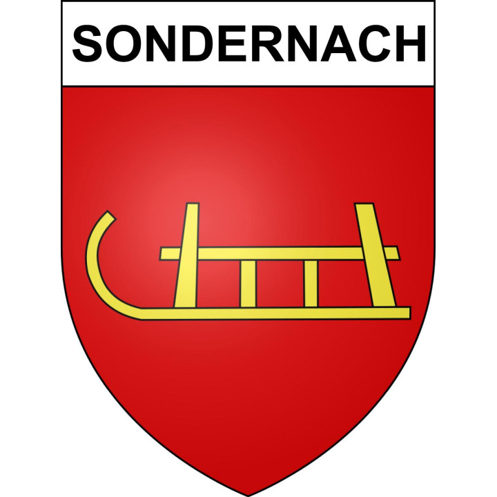 Pegatinas escudo de armas de Sondernach adhesivo de la etiqueta engomada